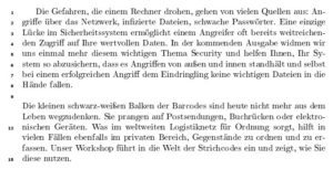 Abbildung 1: Nummerierte Zeilen im PDF gelingen mittels LaTeX in der gewohnt ansprechenden Form.