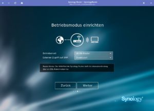 Abbildung 1: Der Einrichtungsassistent führt Sie mit wenigen Schritten durch die grundlegende Konfiguration des Routers.