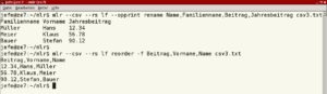 Abbildung 9: Bei Bedarf ändern Sie die Namen der Spalten und deren Reihenfolge. Im Beispiel sorgt die Option <code srcset=