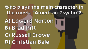 Eine typische Film-Frage aus dem Spiel.