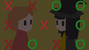 Hier hat der Spieler fünf Fragen falsch beantwortet, wobei der Zufallsgenerator ein rotes X ausgwählt hat. Die Geschichte geht somit für Ava ...