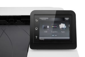 Abbildung 1: Der Touchscreen des LaserJet M252dw bietet eine komfortabel zu bedienende Oberfläche, über die Sie das Gerät bei Bedarf komplett konfigurieren.