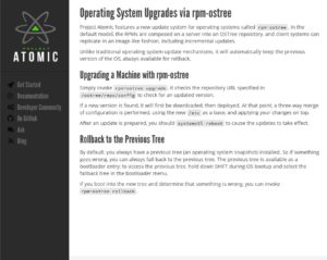 Abbildung 10: Red Hat Atomic bietet atomare Updates mit Rollback-Funktion.