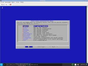 Abbildung 3: Optisch schlicht, jedoch funktionell: der Installer von Void Linux.