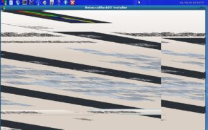 Abbildung 6: Die Installationsroutine zum Einspielen von RebeccaBlackOS harmoniert noch nicht mit Wayland.