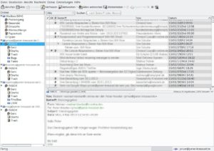 Abbildung 10: Bis auf die Icons sieht das leichtgewichtige Mailprogramm Sylpheed fast wie Thunderbird aus. Es funktioniert auch ähnlich, braucht aber nur eine Bruchteil des Arbeitsspeichers.