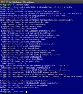 Abbildung 1: Bei der Installation des Pinguy Builder gilt es, zahlreiche Abhängigkeiten aufzulösen.