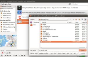 Abbildung 2: Ihre Lieblingsradiosender können Sie als VLC-Wiedergabeliste speichern und die Zusammenstellung jederzeit wieder neu laden.