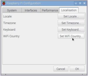 Abbildung 2: Raspi-config stellt für die WLAN-Konfiguration nur sehr wenige Optionen zur Verfügung.