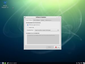 Abbildung 2: Auch der LXDE-Desktop zeigt sich betont schlicht.