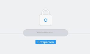 Abbildung 2: Nur das Master-Passwort öffnet den Safe, in dem sich die gesamten Passwörter und Zugangsdaten befinden.