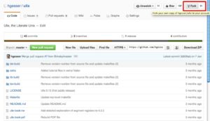 Abbildung 6: Von Projekten, deren Quellcode auf GitHub liegt, können Sie über den "Fork"-Button eine eigene Kopie (einen Fork) erstellen.