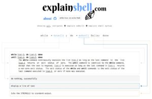 Abbildung 6: Auf der Webseite "explainshell.com" lassen Sie Shell-Befehle analysieren und erklären.