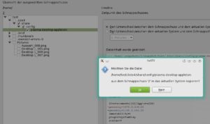 Abbildung 6: Haben Sie beim Konfigurieren einen Fehler gemacht, holen Sie sich eine funktionierende Version einer Datei aus einem Schnappschuss ins laufende System.