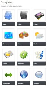 Abbildung 8: Für den alternativen Client Kodi sind zahlreiche Erweiterungen verfügbar.