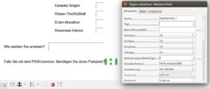 Abbildung 8: Unnötige Texte neben dem Kontrollfeld entfernen Sie über den "Eigenschaften"-Dialog.