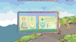 Einige Gegenstände kann sich Dropsy näher ansehen.