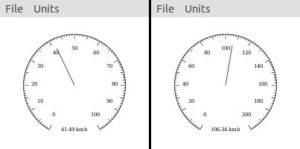 Abbildung 8: Tachometer mit Xgpsspeed.