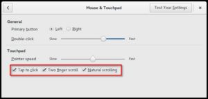 Abbildung 9: Gnome 3.18 unterstützt die von Touchscreens bekannten Zweifingergesten auch auf Touchpads konventioneller Notebooks.