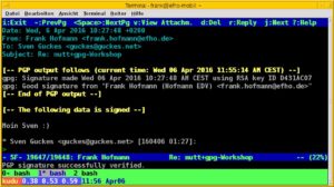 Abbildung 2: E-Mail mit verifizierter kryptografischer Signatur.
