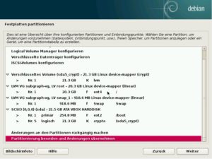 Abbildung 2: Bei der Installation des Systems verschlüsselt das Setup automatisch die Festplatte.