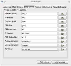 Abbildung 2: Im Optionsmenü legen Sie fest, welche Software welche Dateitypen öffnet.