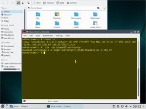 Abbildung 2: Krypton bietet einen tagesaktuellen Kernel und KDE aus dem Git-Repository der Entwickler.