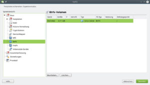 Abbildung 3: Btrfs-Snapshots sichern Krypton ab – so lässt sich das System leicht zurücksetzen.