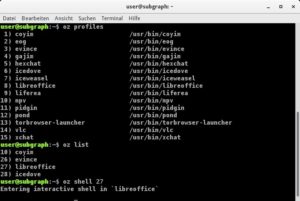 Abbildung 7: Noch wird Oz per Terminal bedient.