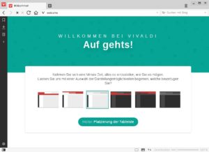 Abbildung 1: In drei Schritten richten Sie das Aussehen des Browsers Vivaldi ein. Alle Entscheidungen können Sie in den Programmeinstellungen rückgängig machen.