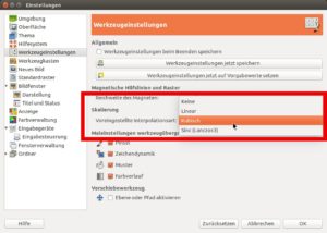 Abbildung 2: In den Werkzeugeinstellungen legen Sie die Standardmethode zum Interpolieren von Bildern fest.