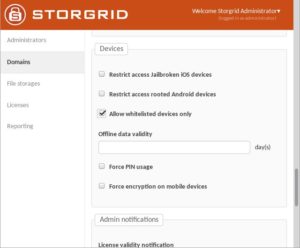 Abbildung 2: Der Integration mobiler Geräte wie Smartphones und Tablets schenkt Storgrid besondere Aufmerksamkeit.