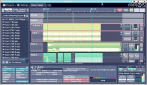 Abbildung 2: Tracktion 7 begnügt sich mit 970 x 560 Bildpunkten, um alles anzuzeigen, was Musiker für das Aufnehmen und Mixen von Mehrspurprojekten benötigen.