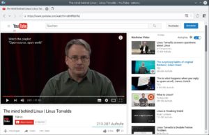 Abbildung 3: Der schlanke Browser Rekonq kann auch YouTube-Videos anzeigen.