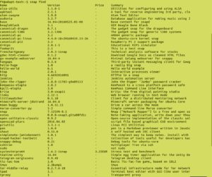 Abbildung 3: Ubuntu 16.04 ermöglicht es, eine ganze Reihe von Programmen als Snaps zu installieren.