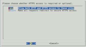 Abbildung 3: Für optimale Sicherheit lassen Sie Let's Encrypt den Webserver so konfigurieren, dass er sämtliche Verbindungen über HTTPS leitet.