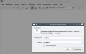 Abbildung 5: Bei aktiver OpenVPN-Verbindung klappt der Fernzugriff auf die heimischen Rechner: Das Bild zeigt den Login-Bildschirm eines Qnap-Speichers.