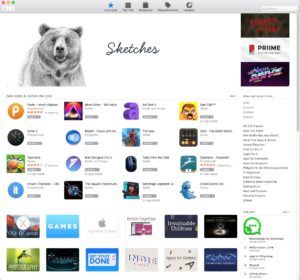 Abbildung 6: Über den App Store von OS X können Mac-Benutzer zentral Software installieren und aktualisieren. Viele Programme sind kostenpflichtig.