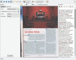Abbildung 7: In gImageReader teilen Sie die Seite in passend nummerierte Bereiche ein, die das Programm dann der Reihe nach dem Kommandozeilenprogramm Tesseract zur Texterkennung übergibt.