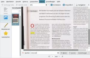 Abbildung 8: Ein unsichtbar über dem Scan liegender Text macht "Sandwich-PDFs" trotz originalgetreu wiedergegebener Optik durchsuchbar.