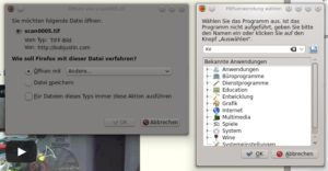 Abbildung 9: Firefox lässt Sie beim Herunterladen einer Datei festlegen, mit welcher Anwendung Sie diese öffnen wollen.