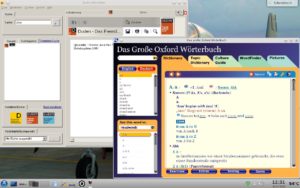Abbildung 1: Hier arbeiten zwei Windows-Programme problemlos unter Mageia 5 in zwei Wine-Instanzen.
