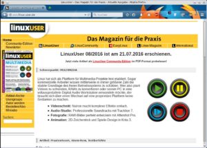 Abbildung 2: Unter Linux der wohl bekannteste Webbrowser: Mozilla Firefox.