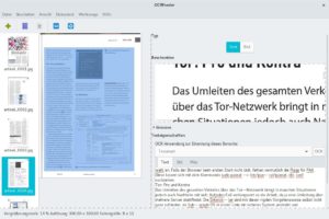 Abbildung 2: OCRFeeder kommt auch mit kompliziertem Layout problemlos zurecht, wie hier mit einem Artikel aus LinuxUser.