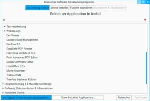 Abbildung 3: Crossover erleichtert die Integration von Windows-Software durch eine einheitliche Oberfläche.