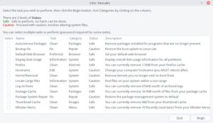 Abbildung 5: Mithilfe von Lite Tweaks halten Sie Ihr System in gutem Zustand.