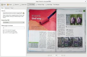 Abbildung 5: Mit Krop teilen Sie eingescannte Doppelseiten schnell und einfach auf zwei einzelne Seiten im PDF-Dokument auf.