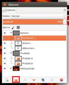 Abbildung 1: Organisieren Sie die Ebenen in Gruppen für mehr Übersicht.