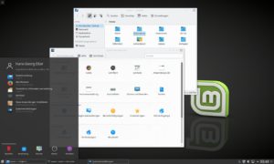 Abbildung 1: Linux Mint 18 KDE präsentiert einen aufgeräumten und farblich zurückhaltenden KDE-Desktop.