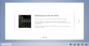 Abbildung 1: Die Initialisierung geschieht praktisch vollautomatisch über den Webbrowser.